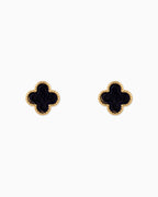 Mother of Pearl Clover & Stud Earring Set