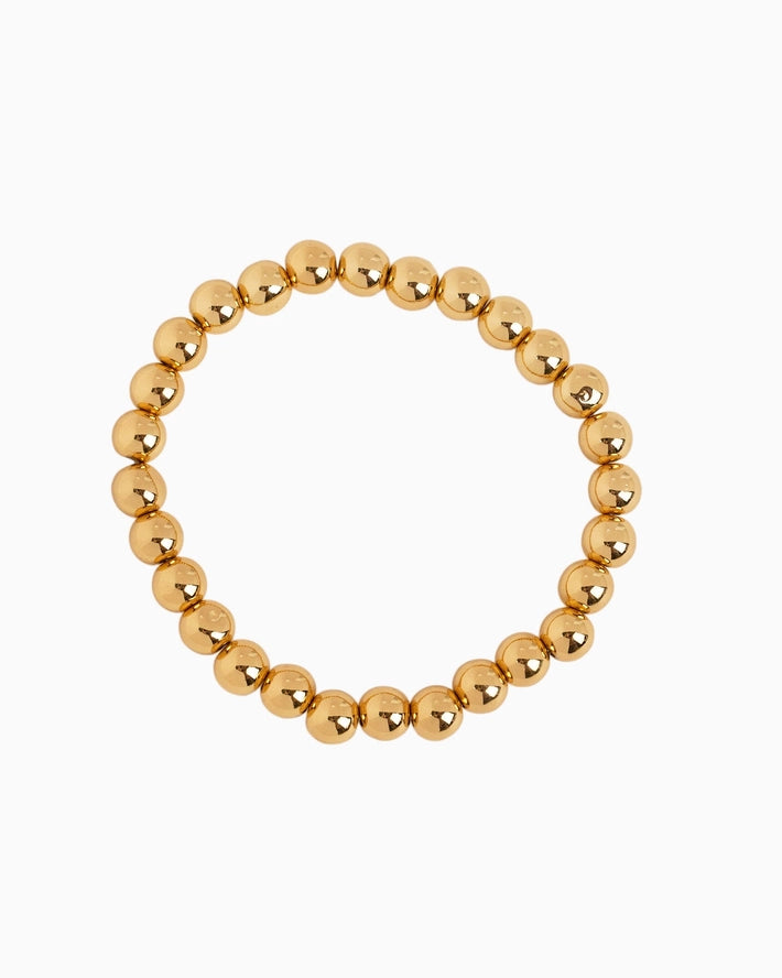 Mother of Pearl Clover Stretch Bead Bracelets, Set of 3