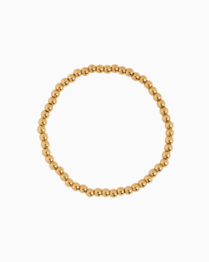 Mother of Pearl Clover Stretch Bead Bracelets, Set of 3