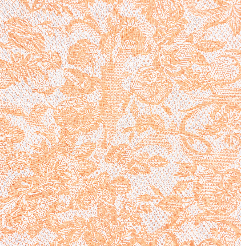 Brooke & Co slouchy bag peach floral with bow on strap close up