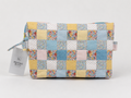Brooke & Co patchwork makeup bag front view