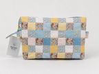 Brooke & Co patchwork makeup bag front view