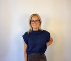 brooke & co the aspen sweater Featuring a modern cropped fit and soft knit texture, sleeveless with a loose turtle neck