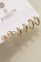 Brooke & Co tied with a bow earring set close