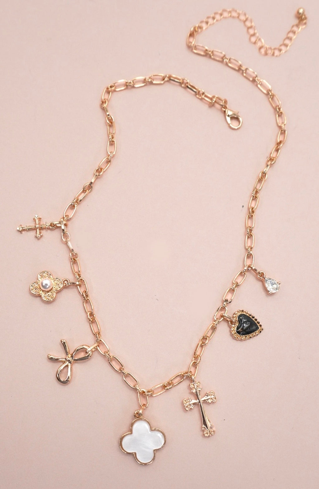 Brooke & Co gold charm necklace 