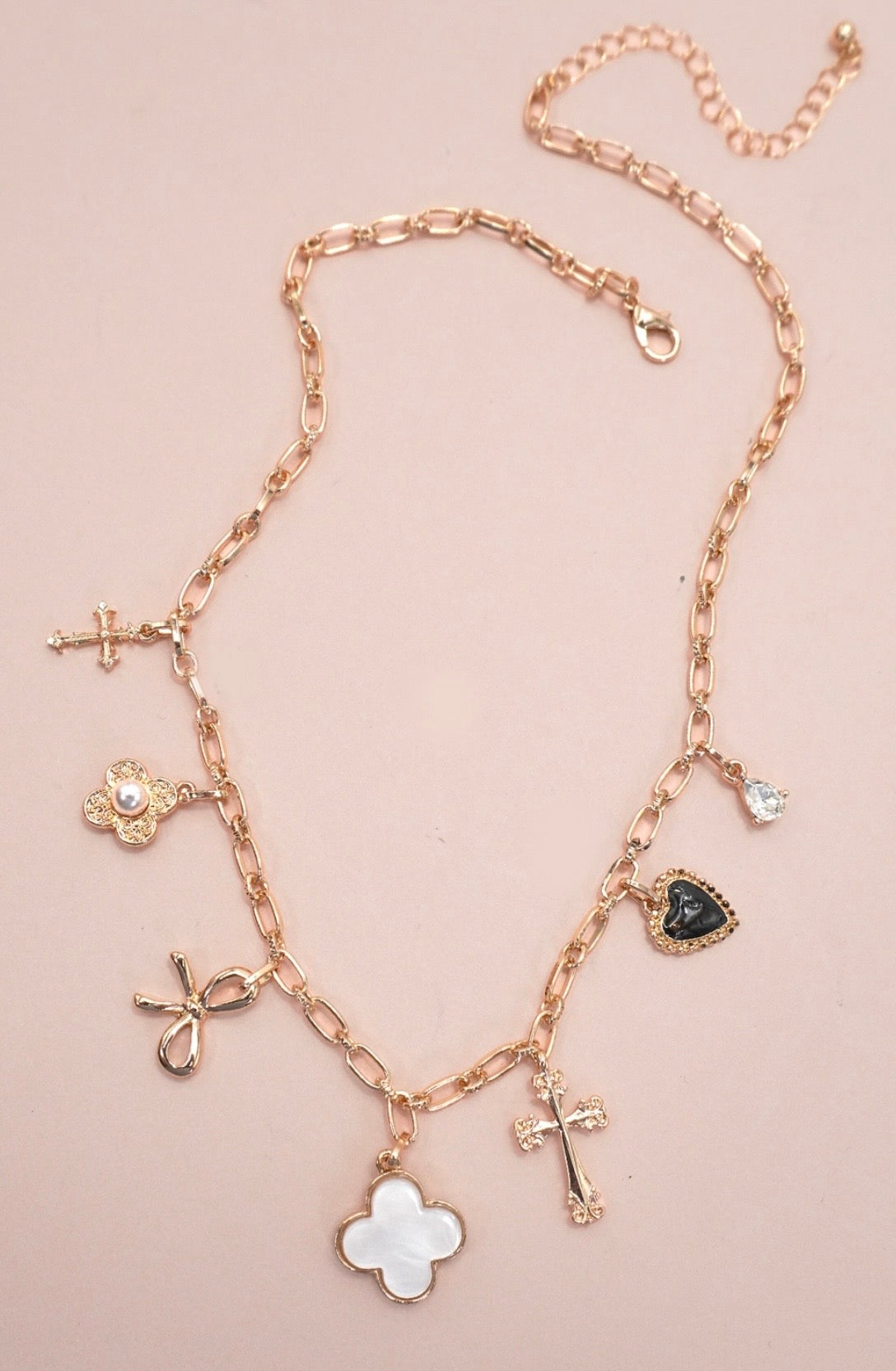 Brooke & Co gold charm necklace 