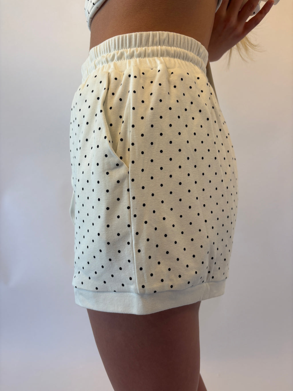 brooke & co darling in dots polka dot white and black 