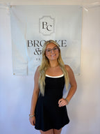 Brooke & Co double layered athletic dress with built in shorts