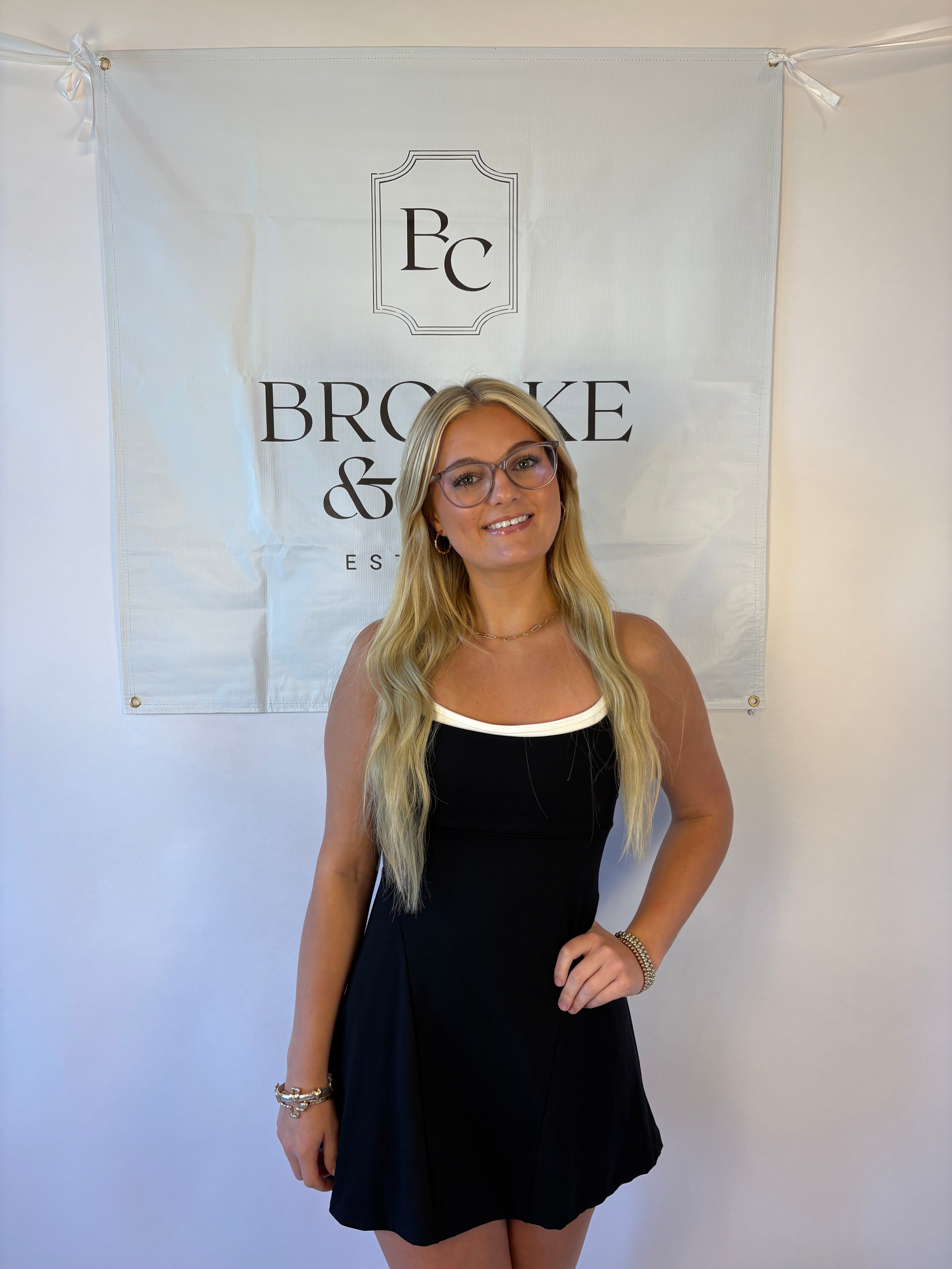 Brooke & Co double layered athletic dress with built in shorts