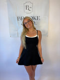 Brooke & Co double layered athletic dress with built in shorts