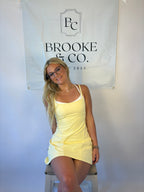 Brooke & Co double layered athletic dress with built in shorts