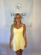 Brooke & Co double layered athletic dress with built in shorts