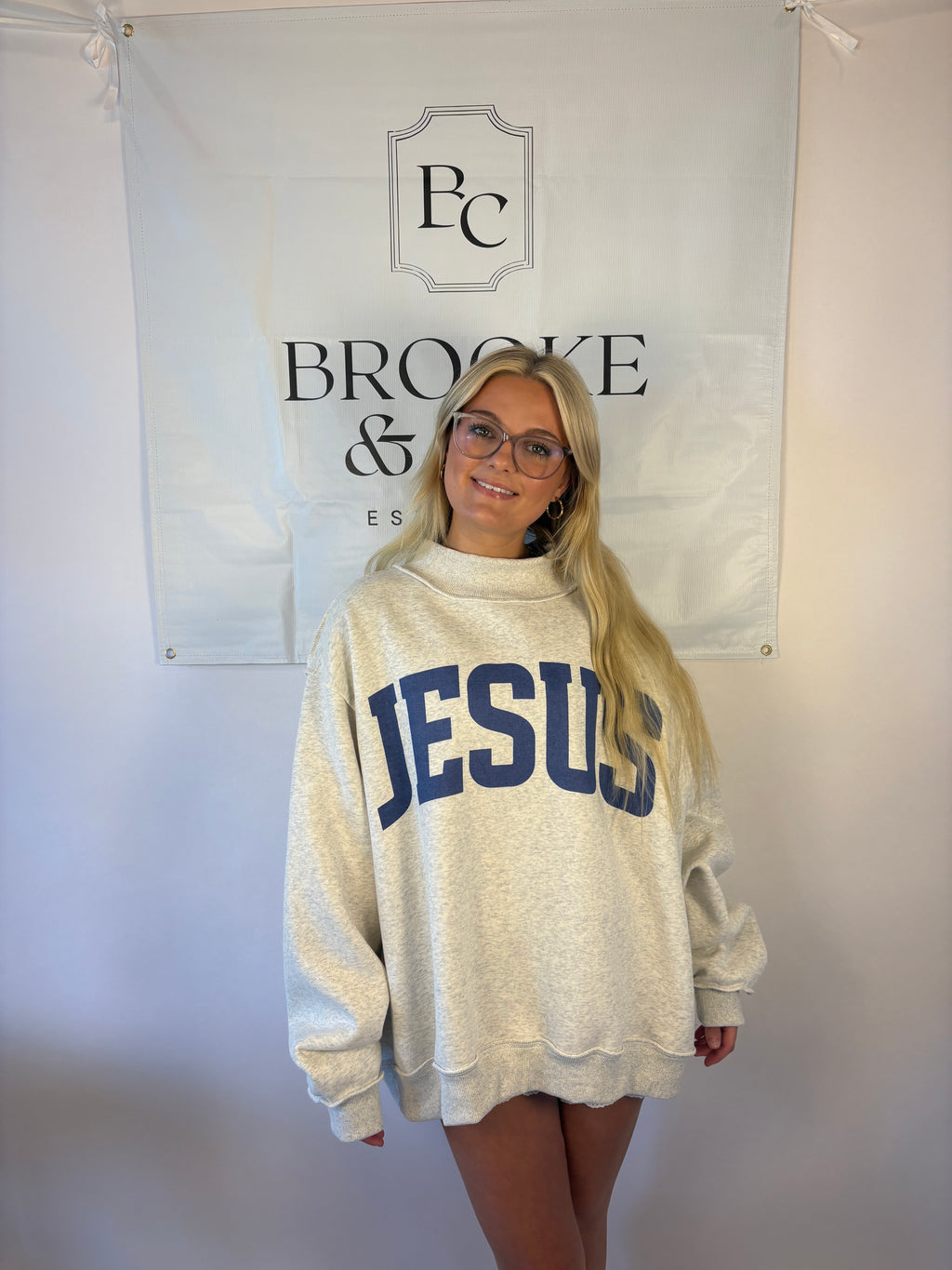 God Is Good/Jesus Reversible Mock Neck