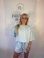 Brooke & Co Dots & Daydream blue and white polka dot set