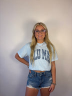 brooke & co lulu mac light blue tee shirt