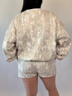 Brooke & Co Cozy Camo Set camo print two piece lounge set back view